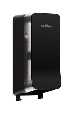 Satino Hyginity System toiletpapierdispenser voor dubbele rollen Zwart JT3 Satino Hyginity System toiletpapierdispenser voor dubbele rollen Zwart JT3