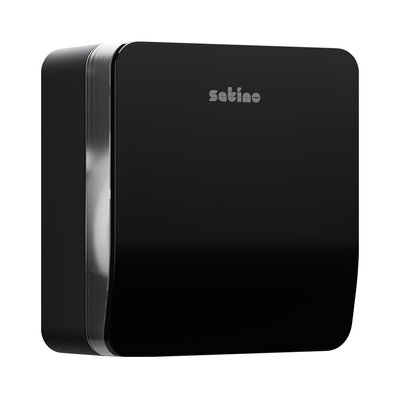 Satino Hyginity Mini Jumbo toiletpapierdispenser S Zwart JT1 Satino Hyginity Mini Jumbo toiletpapierdispenser S Zwart JT1