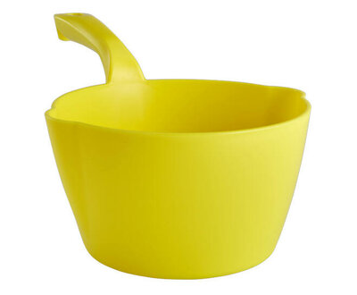 Vikan Hygiëne Schepbak Rond Met Schenktuit 2L Geel Vikan Hygiëne Schepbak Rond Met Schenktuit 2L Geel