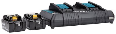 Makita Startset met 2 maal accu en oplader (18 volt, 5,0Ah) Makita Startset met 2 maal accu en oplader (18 volt, 5,0Ah)