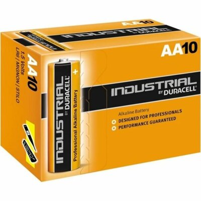Duracell industrial type AA doosje 10 losse batterijen Duracell industrial type AA doosje 10 losse batterijen