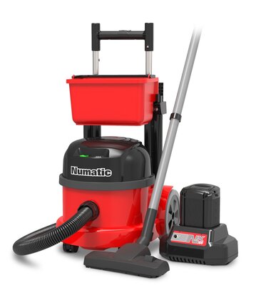 Numatic Batterijstofzuiger PBT230-NX rood met kit AA29E Numatic Batterijstofzuiger PBT230-NX rood met kit AA29E