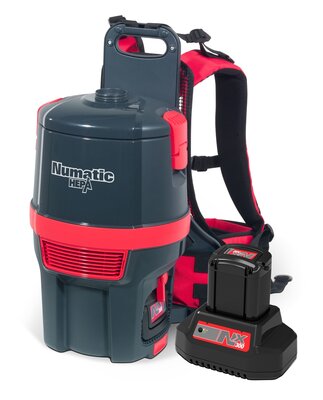 Numatic Rugstofzuiger batterij HEPA RSB150H-NX met kit AA30E Numatic Rugstofzuiger batterij HEPA RSB150H-NX met kit AA30E
