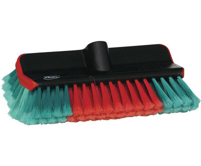 Vikan Transport Waterdoorlatende Hoekborstel 280mm Rood/Groen