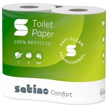 Satino HiCycle toiletpapier recycled wit 400vel pak 40rol