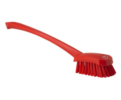 Vikan Afwasborstel Met Lange Steel 415mm Rood
