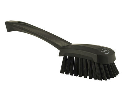 Vikan Harde Afwasborstel Met Korte Steel 270mm Zwart