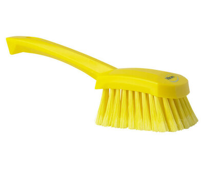 Vikan Zachte/Gespleten Afwasborstel Met Korte Steel 270mm Geel
