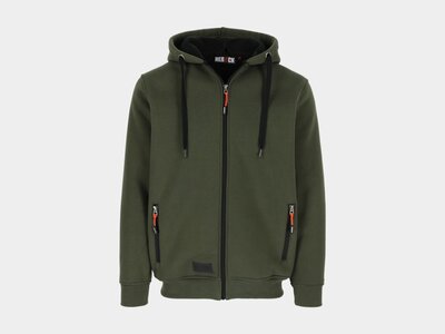 Herock OTIS Sweater met Kap Donker Kaki