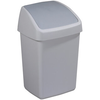 Sunware Delta prullenbak met swingdeksel 10L grijs