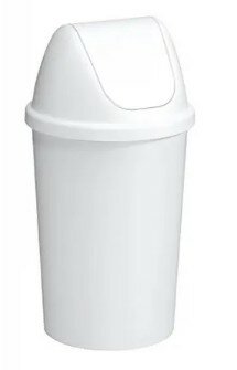 Sunware Twinga prullenbak met swingdeksel 45L wit