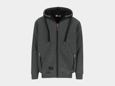 Herock OTIS Sweater met Kap Donker Heather Grijs