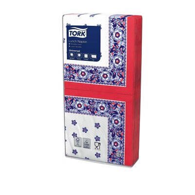 Tork Lunchservetten Rural 1-Laags 1/4 vouw, 8x400st, 3.200st/doos