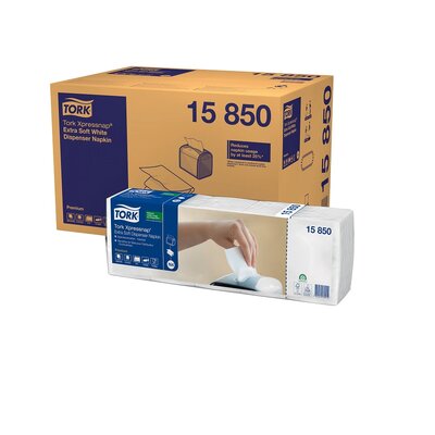 Tork Xpressnap® Extra Zachte dispenserservet Premium N4 2-laags Wit  8x1.000st, 8.000st/doos
