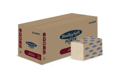 BulkySoft®  Havana Recycled Dispenser Servetten 2-laags, 21 x 16 cm, Doos van 200 Pakken (4000 Servetten)