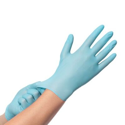 Nitril Poedervrij Handschoenen  BLAUW / 100ST X-Large Blauw