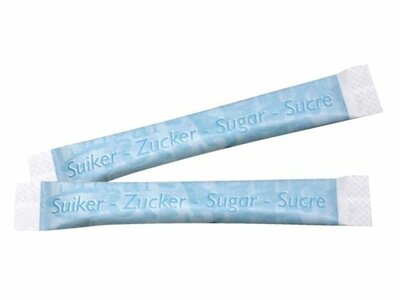 Suikerstick Fancy Blue 4 gram Doos à 1000 stuks