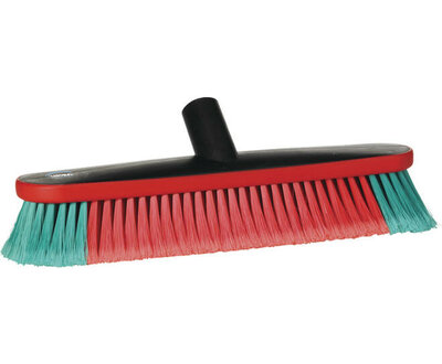 Vikan Transport Waterdoorlatende Wasborstel 370mm Rood/Groen