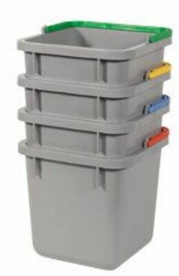 Numatic Grijze emmer 6 liter met rode hendel t.b.v. MM, SM & EM