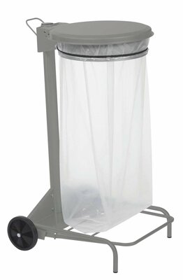 Vuilnisbak-collecroule-lichtgrijs 110L