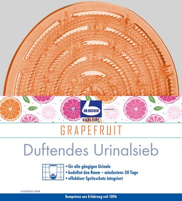 Becher Geurende Urinoir Zeef grapefruit 1 st