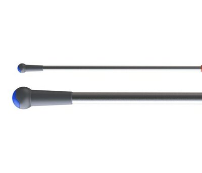 iVo Giotto Aluminium steel Blauw Handvat 145cm met 1 Gat 23mm