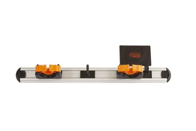 Orange Brush Ophangsysteem 500 mm - COMPLEET 2x klem + 1x haakje 