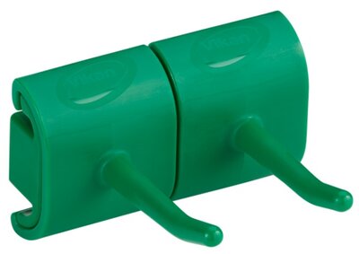 Vikan Hygiëne Dubbel Haak Voor Hi-Flex Wandhouder 82mm Groen