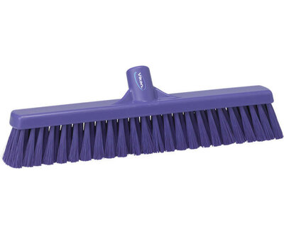 Vikan Hygiene Bezem Combi Zacht/Hard Paars 410mm