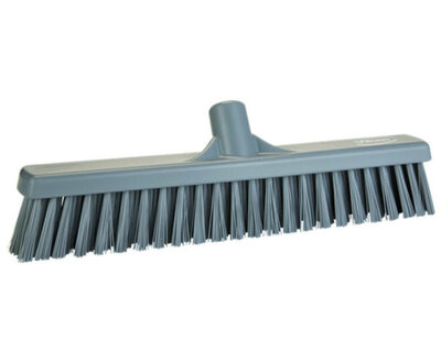 Vikan Hygiene Bezem Combi Zacht/Hard Grijs 410mm