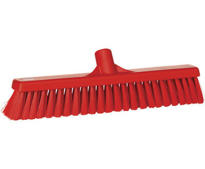 Vikan Hygiëne Bezem Zacht Rood 410mm