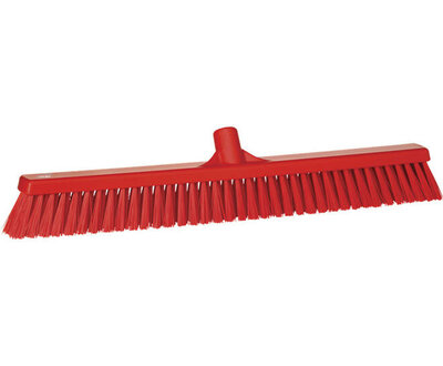 Vikan Combi-Bezem Hard /Zacht Rood 610mm