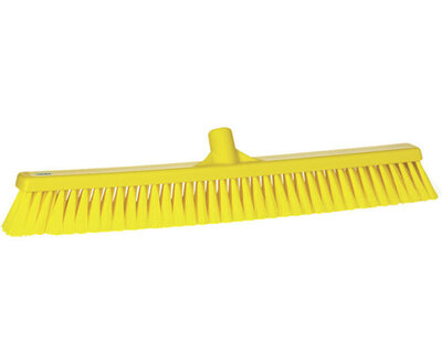 Vikan Brede Zachte Bezem Geel 610mm